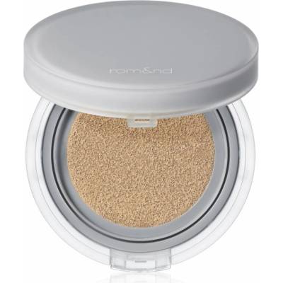 rom&nd Nu Zero Cushion ľahký ochranný make-up v hubke pre rozjasnenie pleti 04 beige 23 15 g