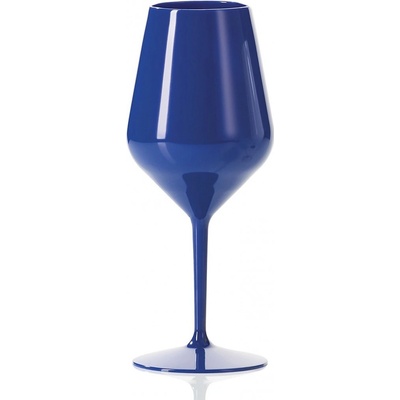 nero Gold Plast Plastová zbitná tmavě modrá na víno a koktejly 470 ml