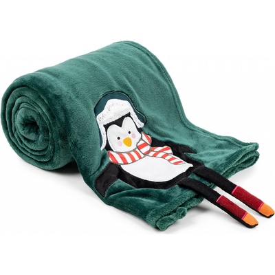 4Home Vianočná deka Penguin 150x200