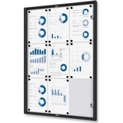 Jansen Display vnitřní uzamykatelná vitrína základní 9 x A4 – Zboží Živě