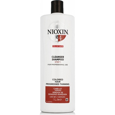 Nioxin System 4 Color Safe Cleanser Shampoo pro farbené a poškodené vlasy 1000 ml