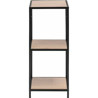 Knižnica v dekore duba v čierno-prírodnej farbe 37x83 cm Seaford – Actona