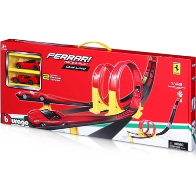 Bburago Ferrari závodní dráha se 2 lopingy