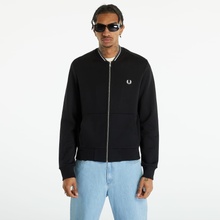 FRED PERRY Zip Through Sweatshirt Black