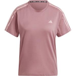 adidas Дамска тениска Adidas Own The Run Three-Stripe T-Shirt Womens - Crimson