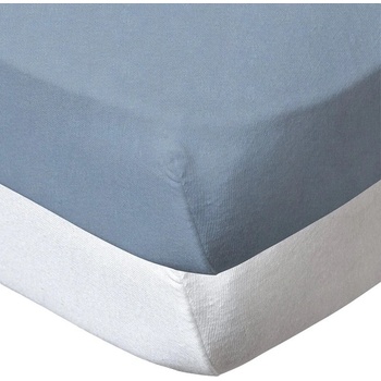 Babycalin Комплект чаршафи Babycalin - 2 броя, 60 х 120 cm, син/бял (BBC413715S1)