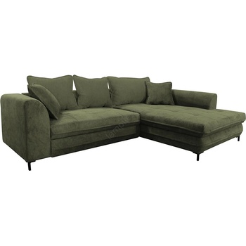 Filex Разтегателен ъглов диван lagoa, l-образен, с място за съхранение, десен, зелен (ff0016)