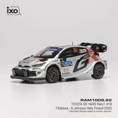 IXO Toyota GR Yaris Rally1 Rally Finland 2025 18 Katsuta Johnston 1:43