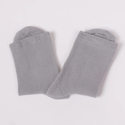 Детски чорапи в светлосив цвят от бамбук