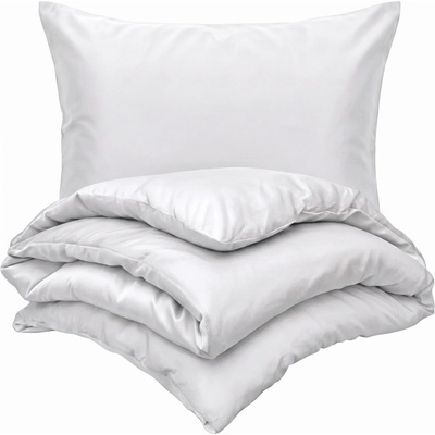 Kvalitex satén obliečky Luxury Collection biela 220x240 2x70x90