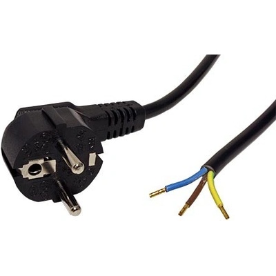Roline Kabel síťový, CEE 7/7(M) - bez koncovky, 3x1mm, 3m, černý - 19.08.1111