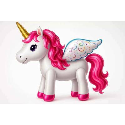 Cakesicq Fóliový balónek růžový jednorožec 70cm