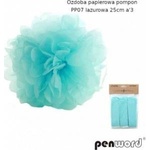 POLSIRHURT Pompon paper lazur 25cm pp06