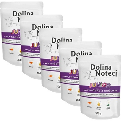 Dolina Noteci Premium Junior Rich In Rabbit Liver 5 x 300 g