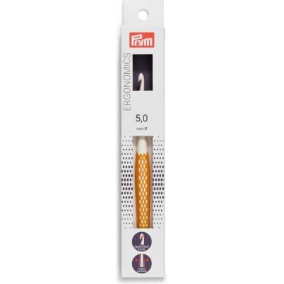 PRYM Háček na háčkování ergonomický plastový PRYM ERGO, velikost 5mm, délka 16cm