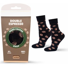 Soxo dámske ponožky káva espresso