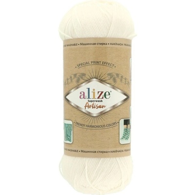 Alize Superwash Artisan 55 biela