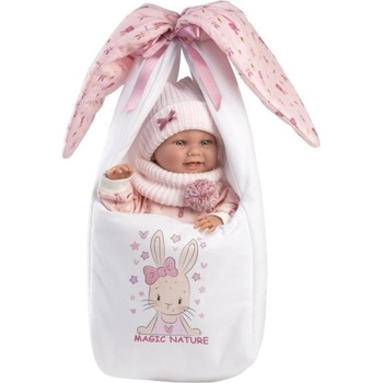 Llorens 73902 NEW BORN МОМИЧЕ - реалистична кукла бебе с цяло винилово тяло - 40 см