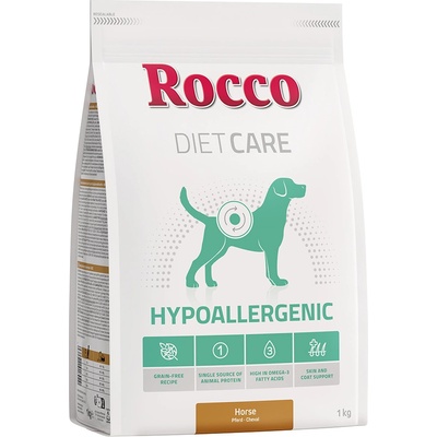 Rocco 1кг Hypoallergen Rocco Diet Care, суха храна за кучета- с конско