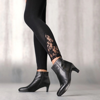 Blancheporte Legíny s čipkou čierna