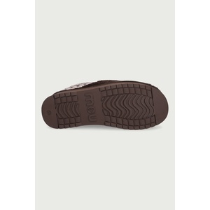 Mou пантофи дамски Platform Clog Curly Sheepskin