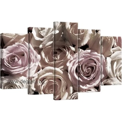 Картина Канава Рози 3d 3 Сет 5 части