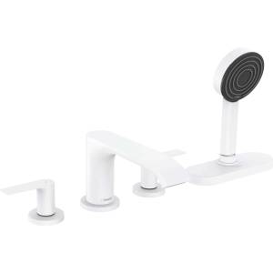 Hansgrohe Vivenis - Смесител за ръба на ваната, монтаж с 4 отвора, sBox, матово бяло 75444700 (75444700)