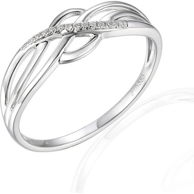 Gems Vkusný prsten Gianna bílé zlato s brilianty 3862760 0 56 99