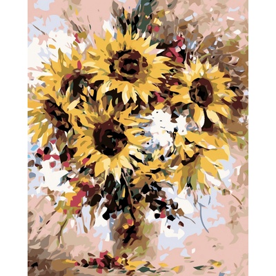 ZUTY Malování podle čísel KYTICE SLUNEČNIC 40 x 50 cm