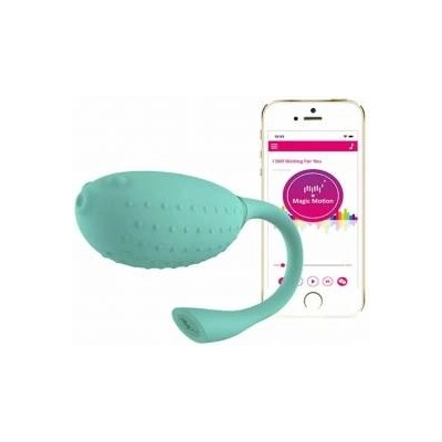 Magic Motion Вибратор Egg Magic Motion Fugu цвят тюркоаз