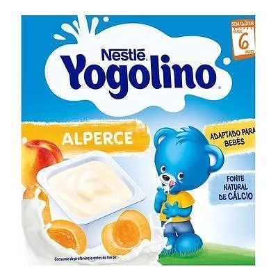 Nestle Yogolino - Млечен десерт кайсич 6 месец 4 х 100 гр
