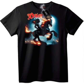 NOONEBRAND Тениска DIO Огнен Кон - 4XL, Black