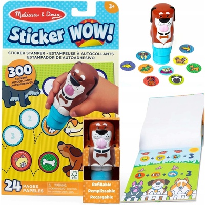 Melissa & Doug RAZÍTKO S NÁLEPKAMI 300 ks Pejsci StickerWowská knížka