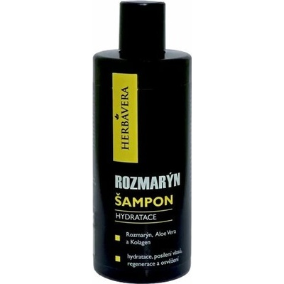 Herbavera rozmarínový hydratačný šampón na vlasy s Aloe Vera a kolagénom 300 ml