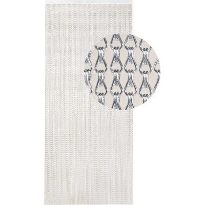 Záves na dvere Alu 90x210cm strieborný
