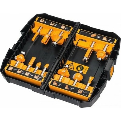 DeWalt 12 dílná sada různých typů fréz DT90016