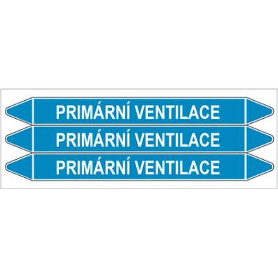 Značení potrubí, primární ventilace,3 ks, 355 × 37 mm PZ 008512