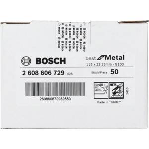 Bosch Фибърен шлифовъчен диск R574, BfM D = 115 мм; Г = 100 2608606729 (2608606729)