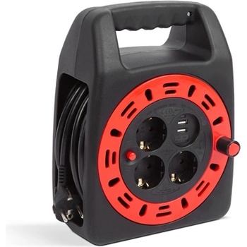Delight 20241 ТАБЛЕТКА С КАБЕЛ 15 М, 2X USB, 3 X 230V, 3X1, 5 MM2, IP20 (20241)