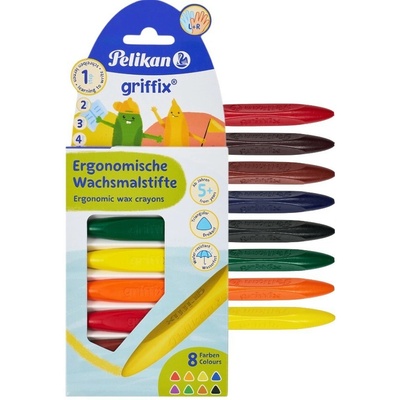 Pelikan voskové pastelky 8 ks
