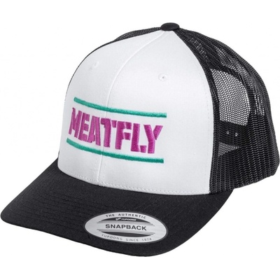 Meatfly Docker Trucker White Magenta Bílá