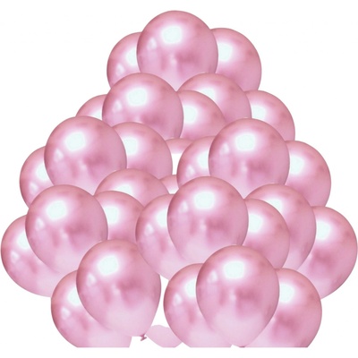 Balonky.cz Balónky chromové světle růžové 30 cm
