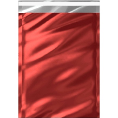 Lesklé metalické fóliové obálky - 324 x 229 mm (C4) - Červená