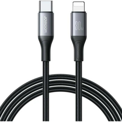 Joyroom S-A28 opletený nabíjecí a datový USB-C na Lightning 1m černý
