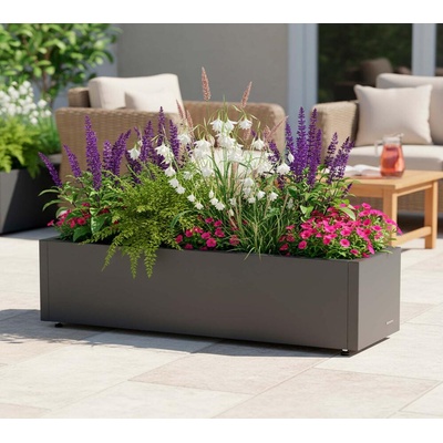 Herstera Cube Balcony XL kvetináč, 100x25x25 cm antracitová HG08973803