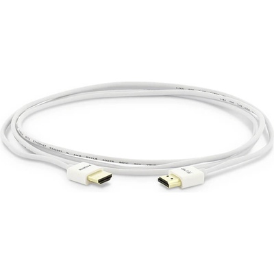 LMP 4K HDMI към HDMI кабел (200 см) - LMP Super Slim 4K HDMI 2.0 Male To HDMI Male Cable (бял) (16634)