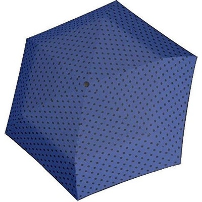 Doppler Hit Mini Flat Dots 722565PD03 deštník dámský skládací mechanický modrý