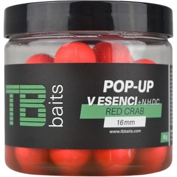 TB Baits Plávajúce Boilies Pop-Up Red Crab + NHDC 65g 12mm