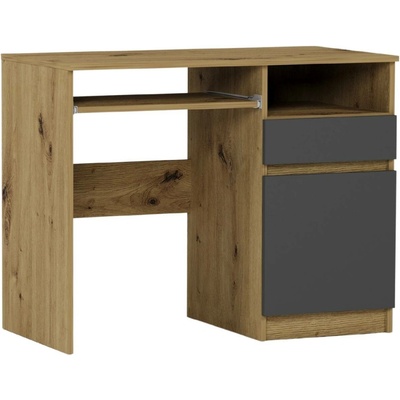 Framire Psací stůl s pravou skříňkou artisan mix Antracit Modern N35 90 x 50 cm