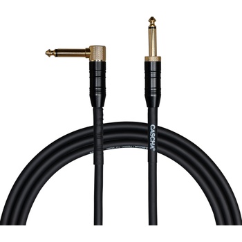 Cascha Professional Line Guitar Cable Black 3 m Директен - Ъглов Инструментален кабел (CCP-G1ABK3)